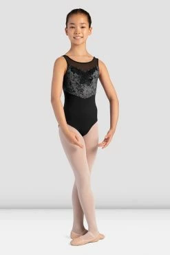 Flash Sale β BLOCHSTORE-US π§ Girls Taylor Velvet Tank Leotard Black β
