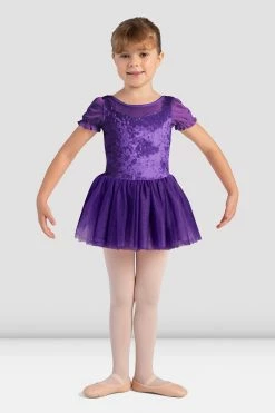 Children Dancewear Sales 14 Discount ๐ BLOCHSTORE-US ๐ง Girls Aubrey Velvet Sweetheart Tutu ๐ Dress Amethyst โญ