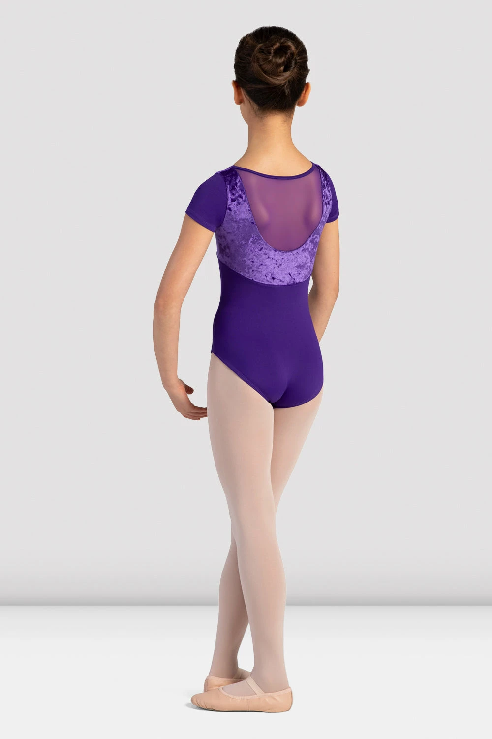 New ๐ BLOCHSTORE-US ๐ง Girls Andie Velvet Cap Sleeve Leotard Amethyst ๐ 4 New ๐ BLOCHSTORE-US ๐ง Girls Andie Velvet Cap Sleeve Leotard Amethyst ๐ - Image 2