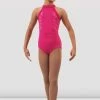 New 🔥 BLOCHSTORE-US 👧 Girls Arianna Halter Leotard Hot Pink 👏 -Children Dancewear Sales CL4345 HPK Front