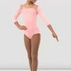 Brand new ✨ BLOCHSTORE-US 👧 Girls Gemma 3/4 Sleeve Leotard 🍬 Candy Pink 🥰 -Children Dancewear Sales CL4626 CDP Front f659cb99 6492 45f1 8192 c1851ff3234b