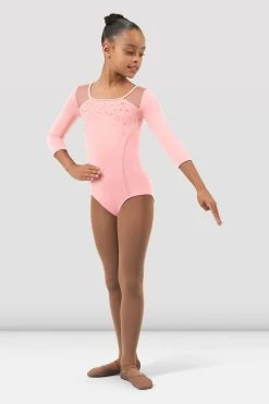 Brand new β¨ BLOCHSTORE-US π§ Girls Gemma 3/4 Sleeve Leotard π¬ Candy Pink π₯°