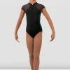 New ⌛ BLOCHSTORE-US 👧 Girls Vanessa Zipper Leotard Black ⭐ -Children Dancewear Sales CL4632 BLK FRONT