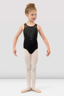 Budget 🌟 BLOCHSTORE-US 👧 Girls Yasmin Tank Leotard Black 🧨