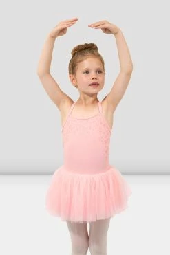 Outlet β BLOCHSTORE-US π§ Girls Elara Mesh Back Tutu π Dress π¬ Candy Pink π