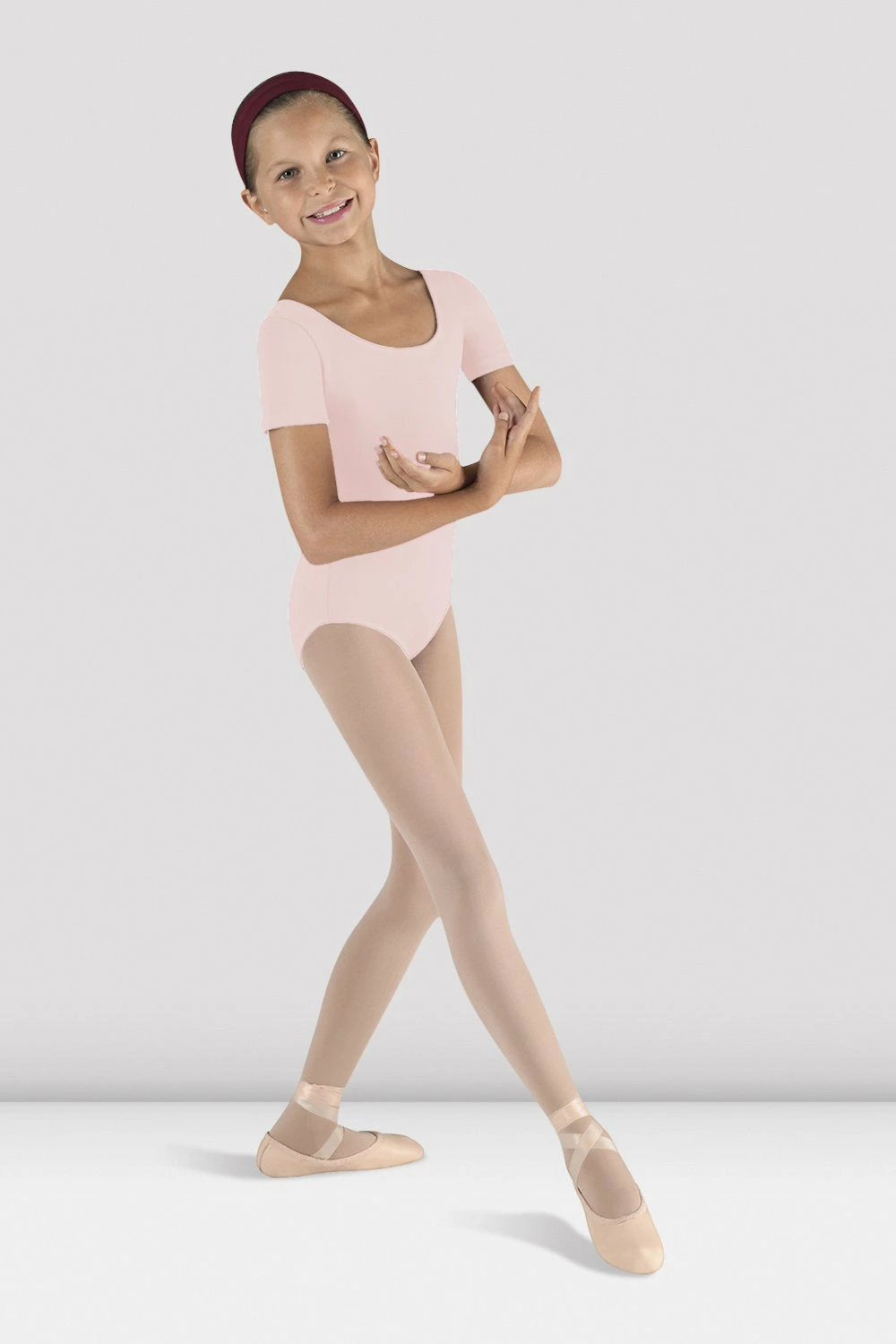 Hot Sale π BLOCHSTORE-US π§ Girls Short Sleeve Round Neck Leotard Light Pink π 3 Hot Sale π BLOCHSTORE-US π§ Girls Short Sleeve Round Neck Leotard Light Pink π