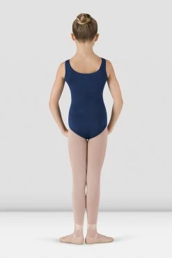 Discount 😉 BLOCHSTORE-US 👧 Girls Basic Round Neck Tank Leotard Navy 😉