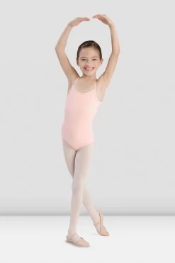 Promo 💯 BLOCHSTORE-US 👧 Girls Basic Camisole Leotard Light Pink 🔔