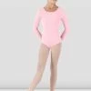 Cheap 😉 BLOCHSTORE-US 👧 Girls Basic Long Sleeve Leotard 🍬 Candy Pink 😀
