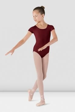 Best reviews of 😉 BLOCHSTORE-US 👧 Girls Dujour Cap Sleeve Leotard Burgundy 💯