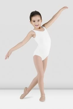 Best Pirce 👏 BLOCHSTORE-US 👧 Girls Dynamic Tank Leotard White 🛒