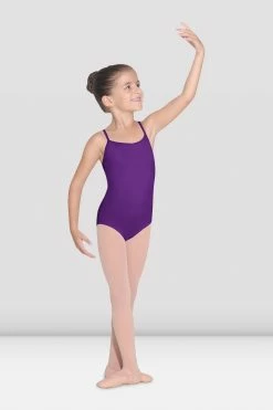 Outlet 👏 BLOCHSTORE-US 👧 Girls Parem Camisole Leotard Aubergine 😀