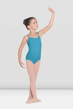 Deals 🔥 BLOCHSTORE-US 👧 Girls Parem Camisole Leotard Turquoise 🛒
