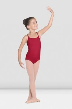 Hot Sale ❤️ BLOCHSTORE-US 👧 Girls Parem Camisole Leotard Red 😉