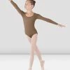 Coupon ⭐ BLOCHSTORE-US 👧 Girls Meglio Long Sleeve Leotard Almond 🔥 -Children Dancewear Sales CL5609 ALM 01