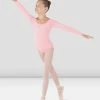 Budget 🔥 BLOCHSTORE-US 👧 Girls Meglio Long Sleeve Leotard 🍬 Candy Pink 🥰 -Children Dancewear Sales CL5609 CDP 01