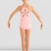 Cheap 🧨 BLOCHSTORE-US 👧 Girls Begonia Flower Mesh Back Leotard 🍬 Candy Pink 🔔 -Children Dancewear Sales CL8097 BACK CDP