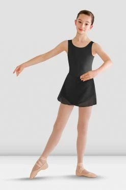 Best deal 🎁 BLOCHSTORE-US 👧 Girls Riya 👗 Skirted Tank Leotard Black ✔️