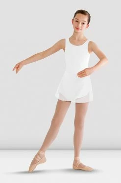 Best deal 🎉 BLOCHSTORE-US 👧 Girls Riya 👗 Skirted Tank Leotard White 🧨