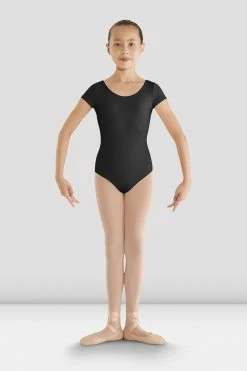Brand new 👍 BLOCHSTORE-US 👧 Girls Bellflower Crossback Leotard Black 🎁