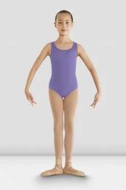Deals 🌟 BLOCHSTORE-US 👧 Girls Gladiolus Diamond Back Leotard Lavender ✨