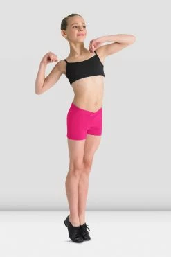 Coupon 🌟 BLOCHSTORE-US 👧 Girls Matea V Front Shorts Hot Pink 🎁