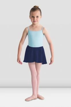 Brand new 👍 BLOCHSTORE-US 👧 Girls Barre Stretch Waist Ballet 👗 Skirt Navy 🥰