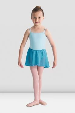Discount 😍 BLOCHSTORE-US 👧 Girls Barre Stretch Waist Ballet 👗 Skirt Turquoise 🧨