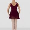 Outlet 🧨 BLOCHSTORE-US 👧 Girls Barre Stretch Waist Ballet 👗 Skirt Burgundy ⭐ -Children Dancewear Sales CR5110 Backt BUR