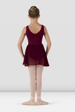 Outlet 🧨 BLOCHSTORE-US 👧 Girls Barre Stretch Waist Ballet 👗 Skirt Burgundy ⭐