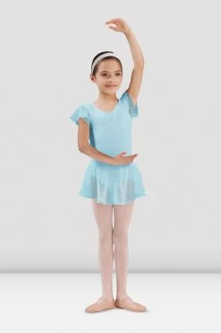 Best deal 🛒 BLOCHSTORE-US 👧 Girls Olesia Georgette Sequin 👗 Skirt Pastel Blue 🎉
