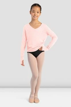 Flash Sale ⌛ BLOCHSTORE-US 👧 Girls Dulcie Knit Long Sleeve Sweater 🍬 Candy Pink 🌟