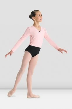 Promo ✨ BLOCHSTORE-US 👧 Girls Cross Front Top Light Pink ⌛