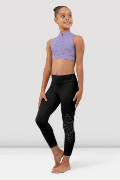 Buy 😀 BLOCHSTORE-US 👧 Girls Heidi Zipper Crop Top Lilac 🌟