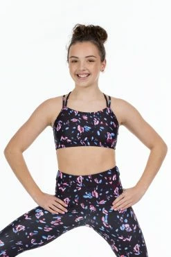 Best Sale ⭐ BLOCHSTORE-US BLOCH X Flo Active Remi X-Back Bra Top Falling Petal 🎁 -Children Dancewear Sales J7aMPxV0
