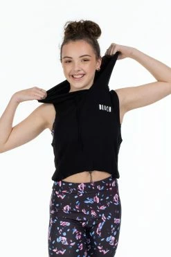 Best deal 😍 BLOCHSTORE-US BLOCH X Flo Active Frankie Sleeveless Hoodie Black 🎁