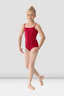Best deal 🎉 BLOCHSTORE-US 👧 Girls Mirella Princess Seam V Front Camisole Leotard Garnet 🌟
