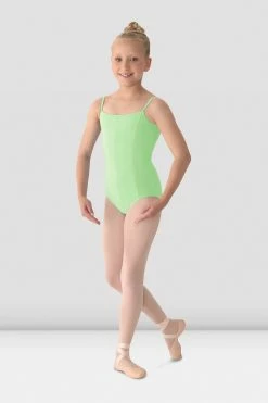 Brand new 🔔 BLOCHSTORE-US 👧 Girls Mirella Princess Seam V Front Camisole Leotard Seafoam ⭐