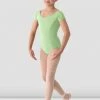 Best Pirce 😀 BLOCHSTORE-US 👧 Girls Mirella Classic Short Sleeve Leotard Seafoam 🔥