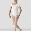 Hot Sale 🎉 BLOCHSTORE-US 👧 Girls Mirella Classic Short Sleeve Leotard White 🔥