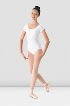 Brand new 🎉 BLOCHSTORE-US 👧 Girls Mirella Cap Sleeve Leotard White 🔥